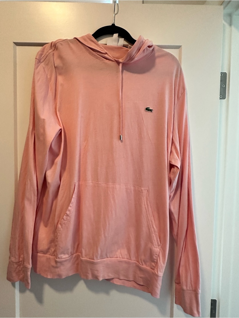 Lacoste Men’s Light Pink Crewneck Hoodie